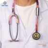 LIFE LINE 'GALAXY PRO II' Stethoscope (Rainbow Finish) | Dual Side Diaphragm Chest Piece for Adult and Pediatric | Suitable for Doctors and Students