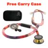 LIFE LINE 'GALAXY PRO II' Stethoscope (Rainbow Finish) | Dual Side Diaphragm Chest Piece for Adult and Pediatric | Suitable for Doctors and Students