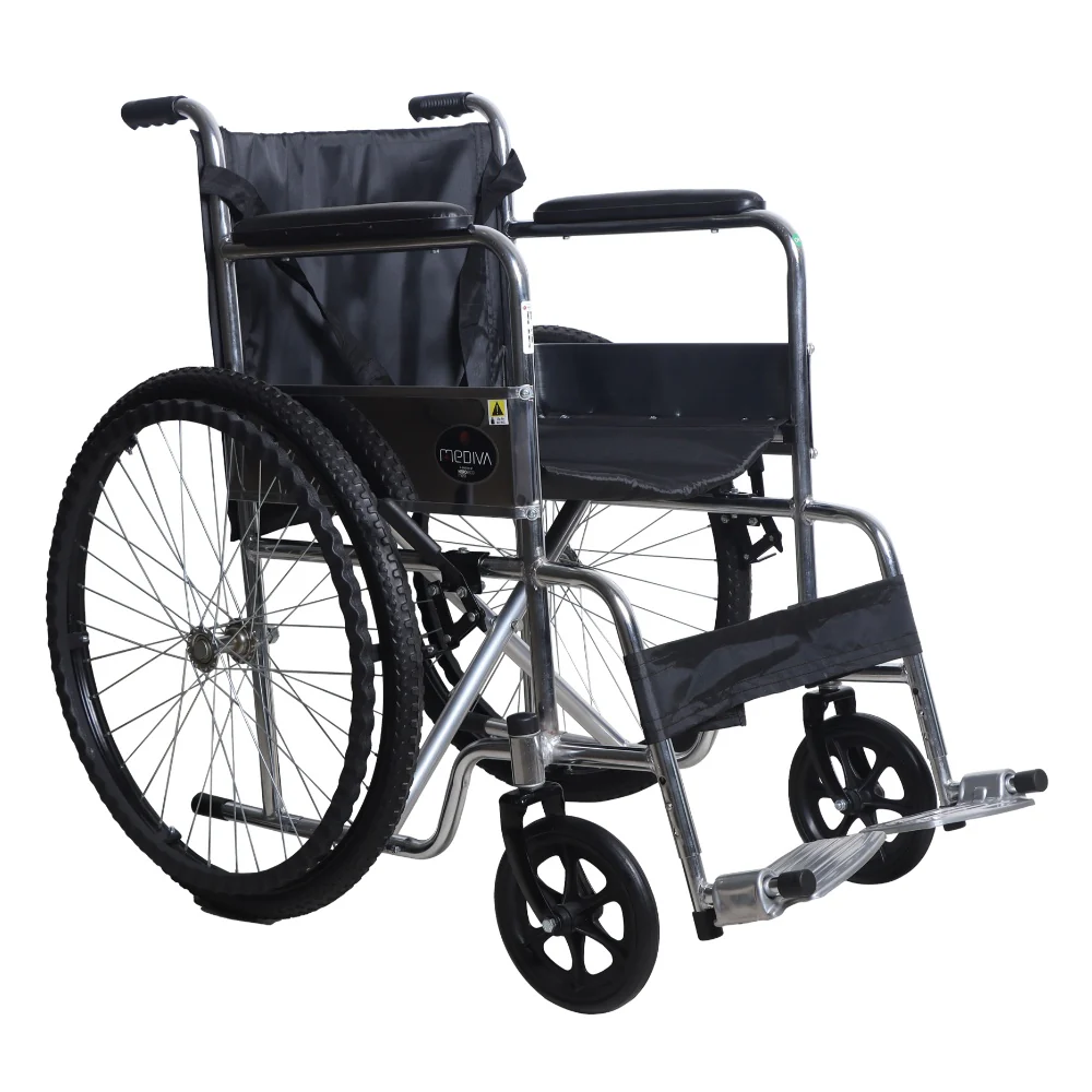 MHL 1009 Pro – Manual Wheelchair With Metallic Footrest