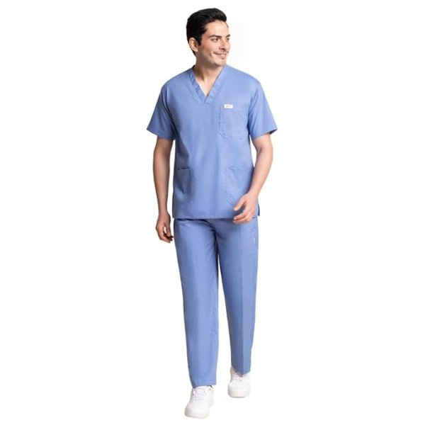 Kifzi Antimicrobial Lycra 5 Pocket men Scrubs suit