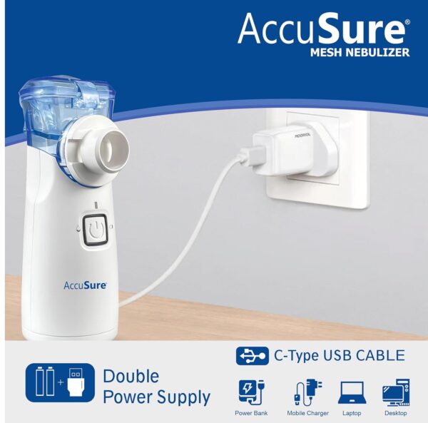 AccuSure Portable Mesh Nebuliser Machine