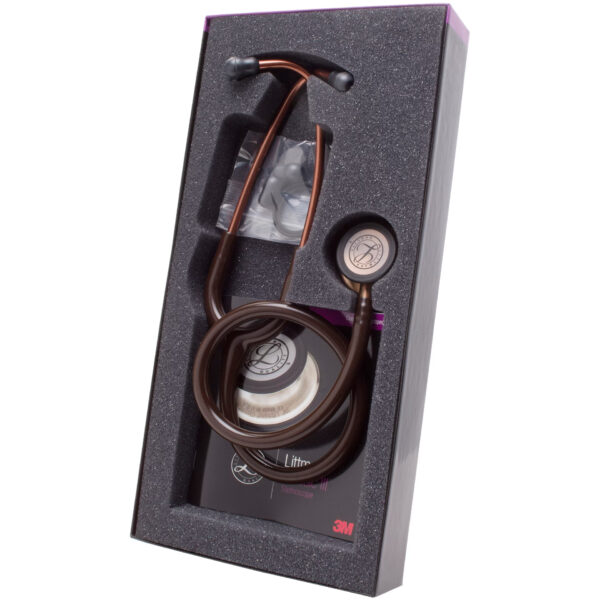 5809-3 3M Littmann Classic III Monitoring Stethoscope, Copper-Finish Chestpiece, Chocolate Tube, 27 inch, 5809